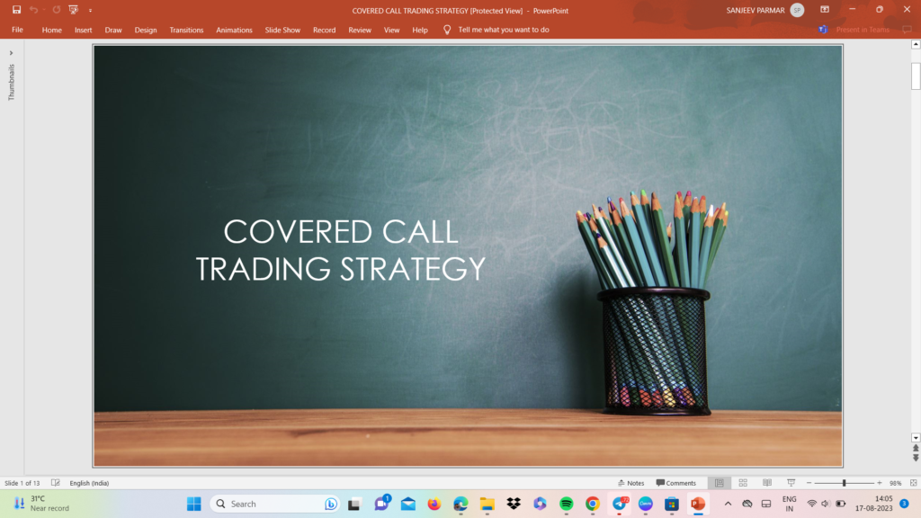 Covered Call Trading Strategy Financial Market Training And Learning   Screenshot 90 1024x576 